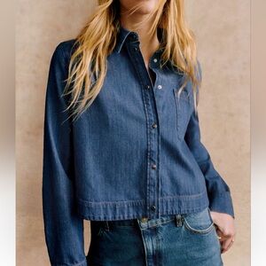 Sézane Maella Denim Shirt (NWT)